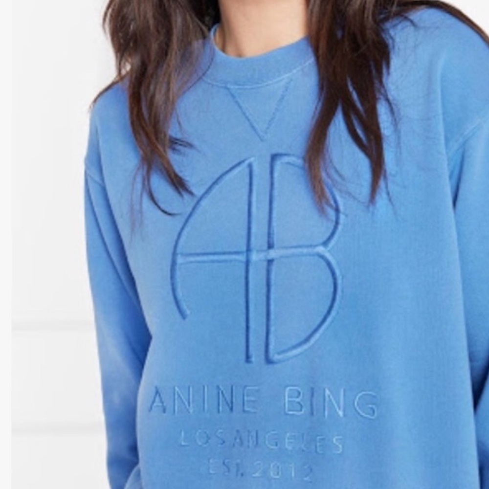 Anine Bing Vintage Sweatshirt blue size small